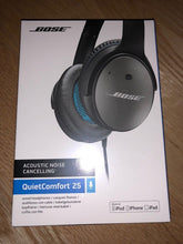 Bose QuietComfort QC 25 APPLE Noise Cancelling Headphones Black/White Wired