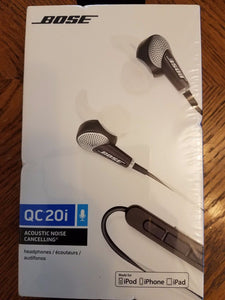 Bose QuietComfort 20 Noise Cancelling In-ear headphones, Apple 